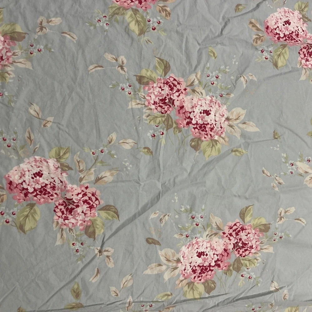 Simply Shabby Chic Reversible Floral Duvet Oversized Queen Belle Hydrangea Rose